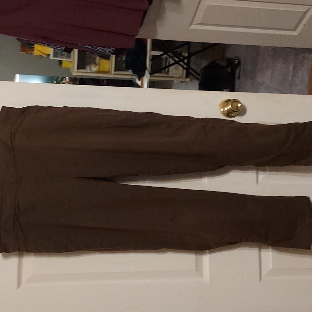 Brown casual pull-on pants